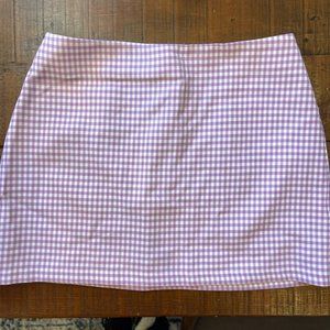 Urban Outfitters Purple Check Skirt, 6